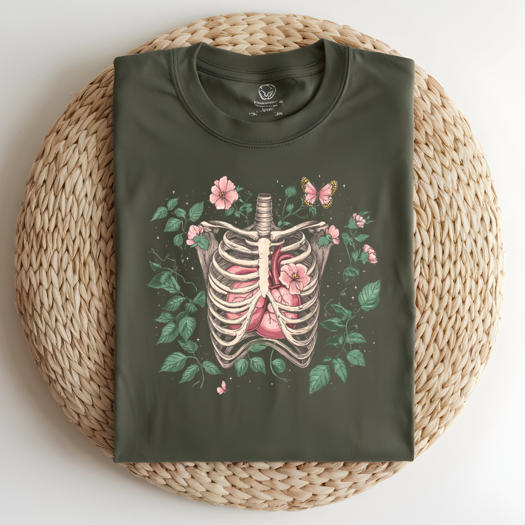 Skeleton Plant Lover T-Shirt - Unisex