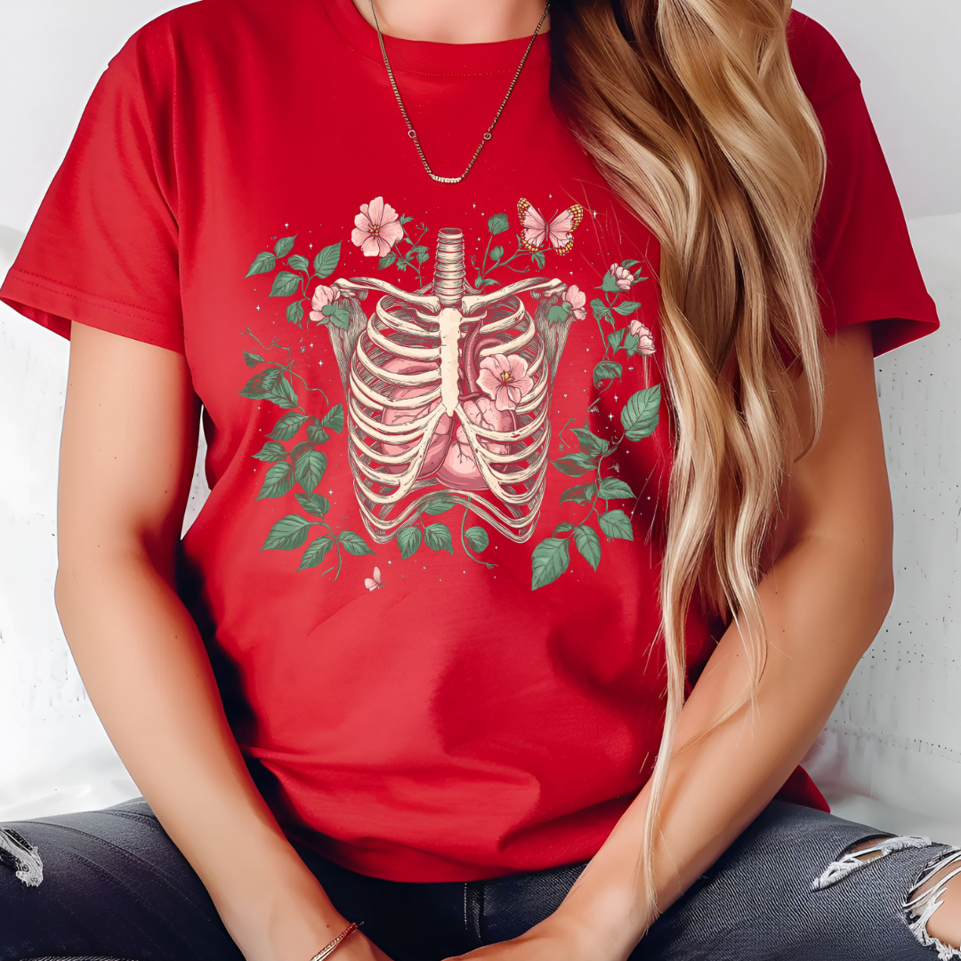 Skeleton Plant Lover T-Shirt - Unisex