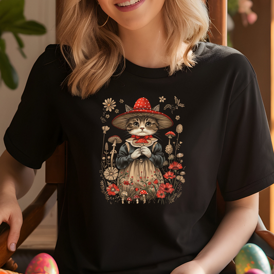 Cottagecore Cat T-Shirt