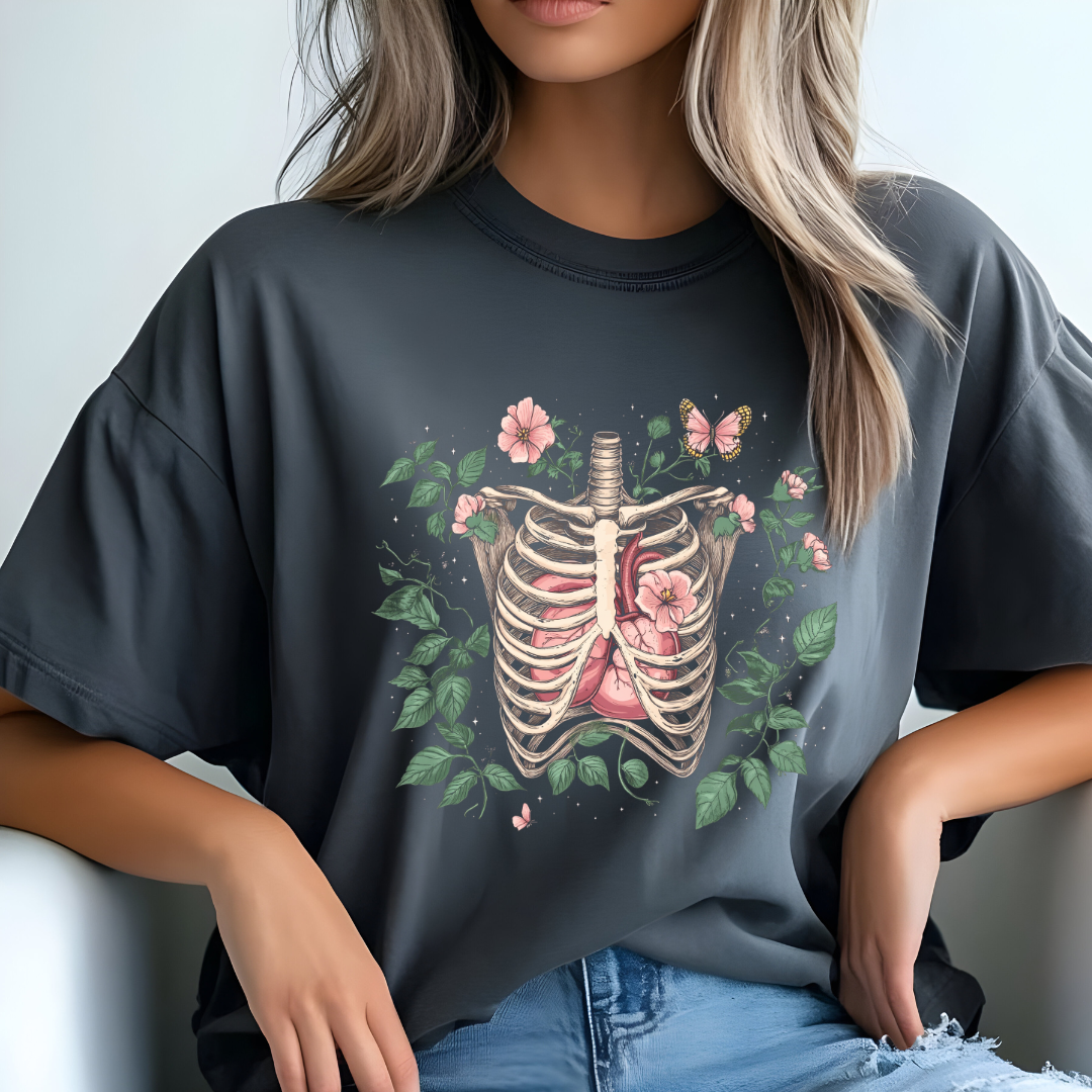 Skeleton Plant Lover T-Shirt - Unisex