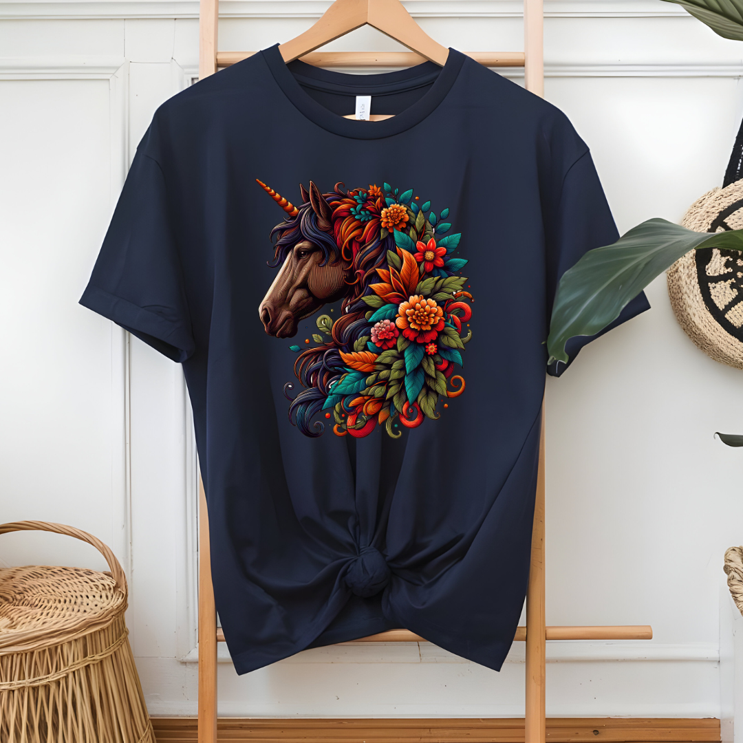 Floral horse/ Majestic Floral Horse T-Shirt