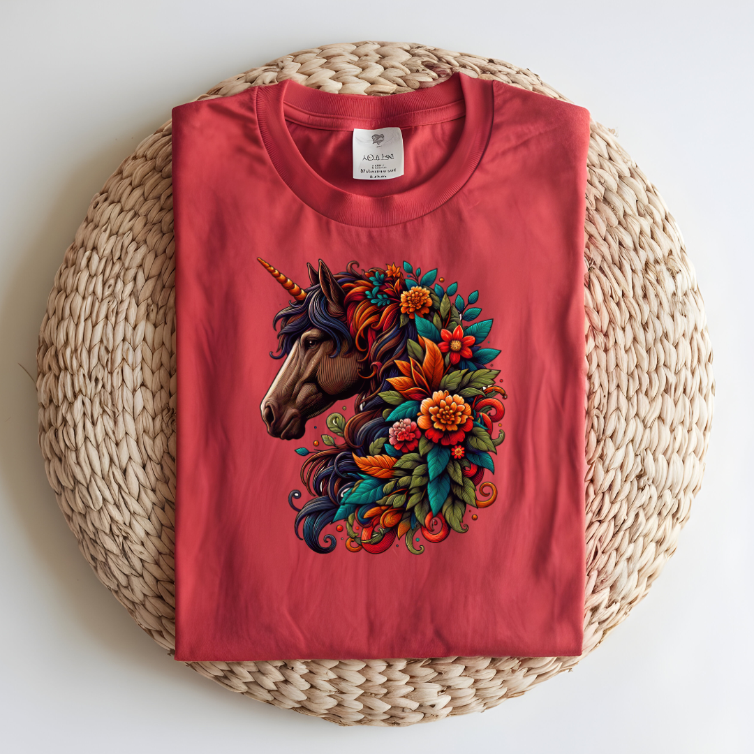 Floral horse/ Majestic Floral Horse T-Shirt