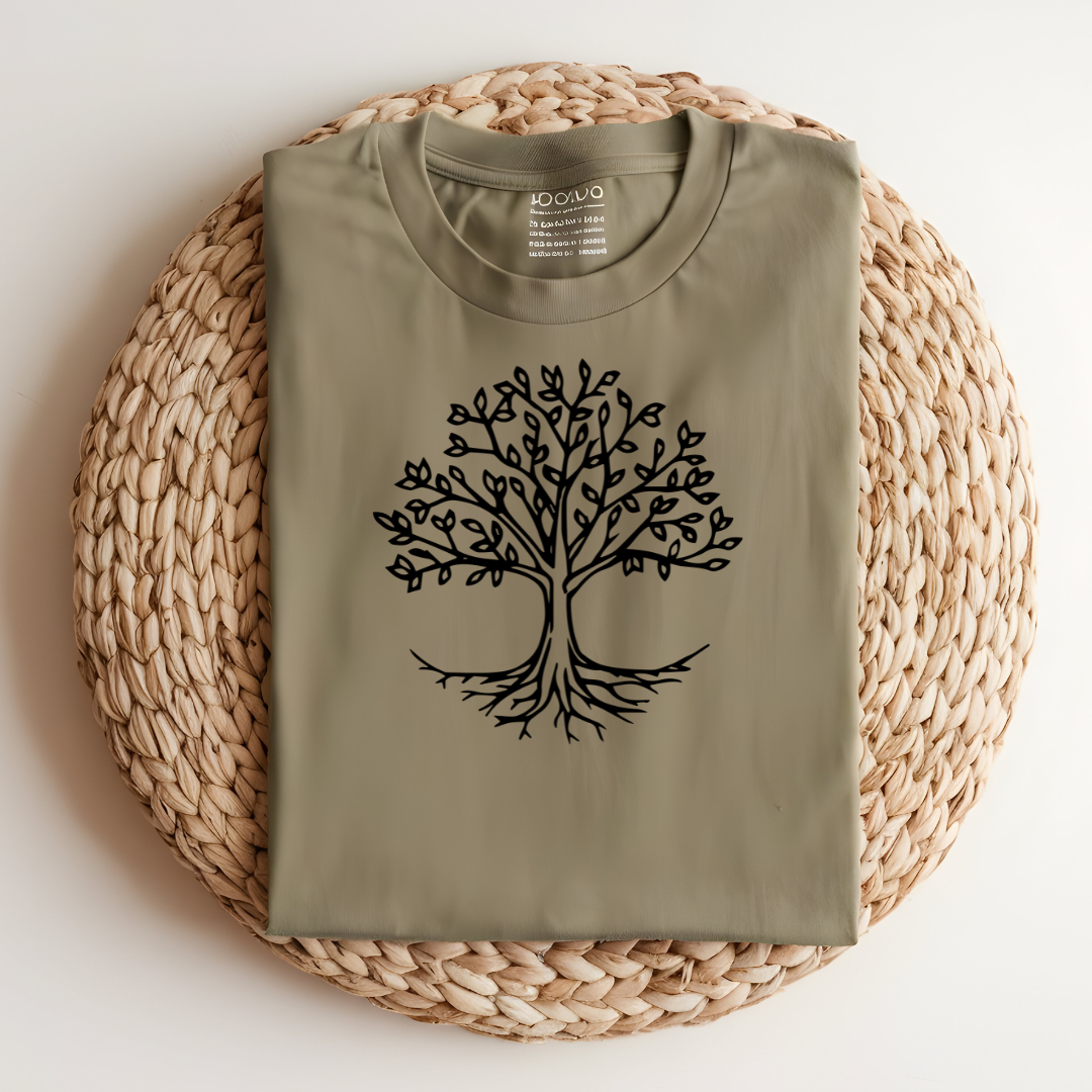 Minimal Line Art Tree T-Shirt