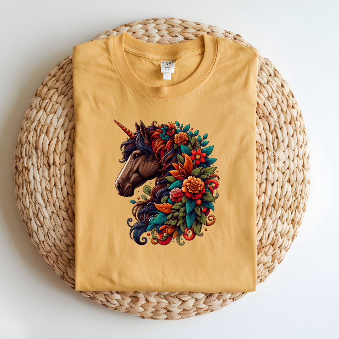 Floral horse/ Majestic Floral Horse T-Shirt