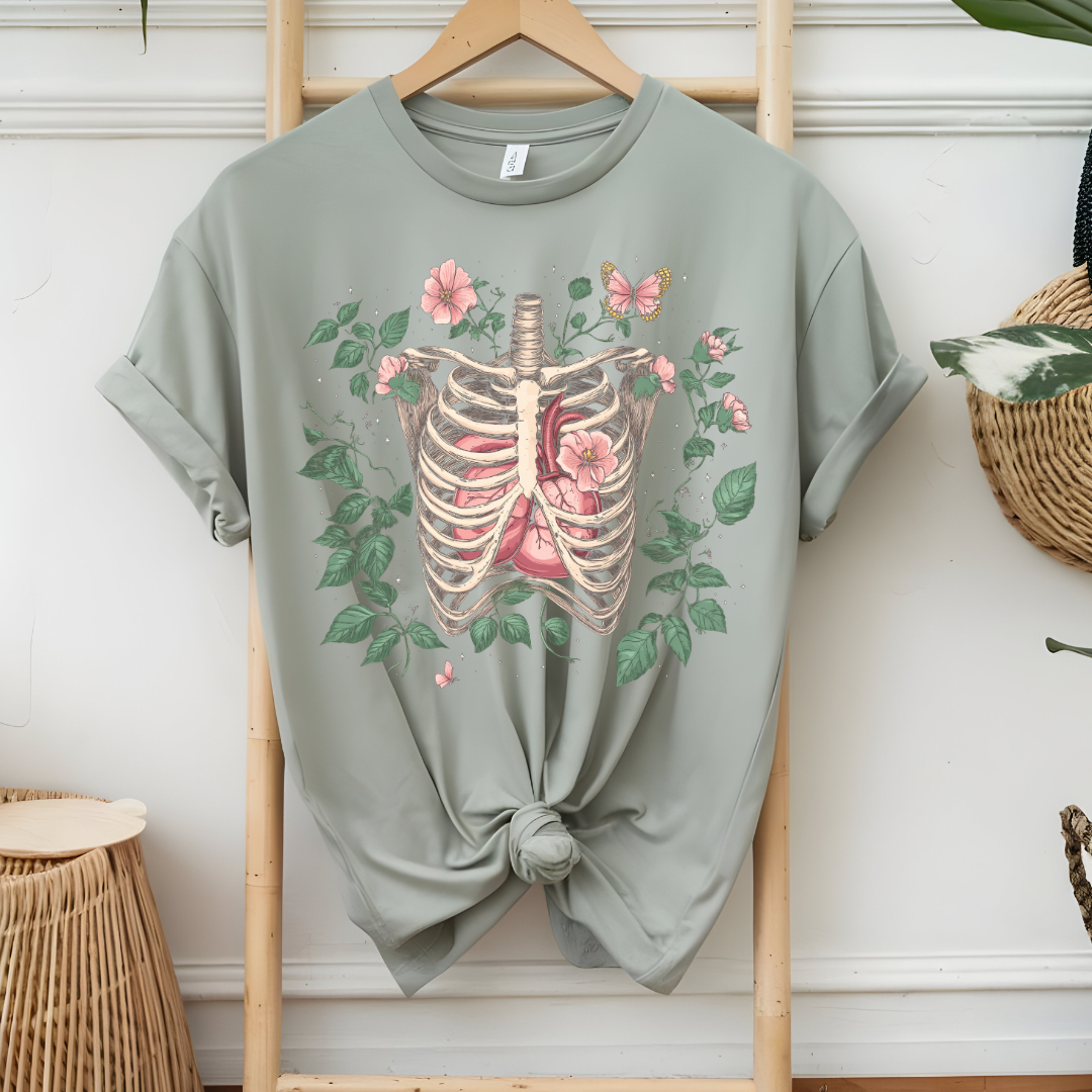 Skeleton Plant Lover T-Shirt - Unisex