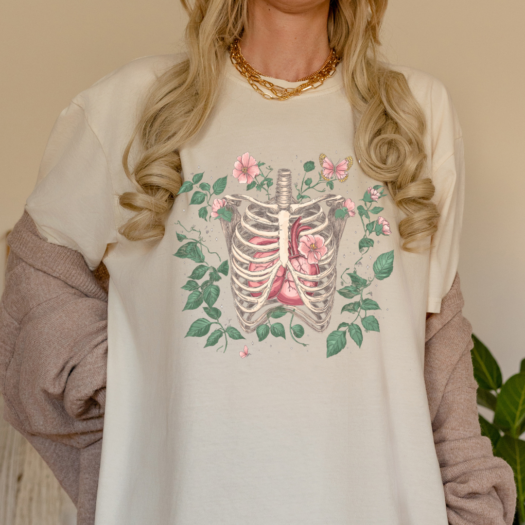 Skeleton Plant Lover T-Shirt - Unisex