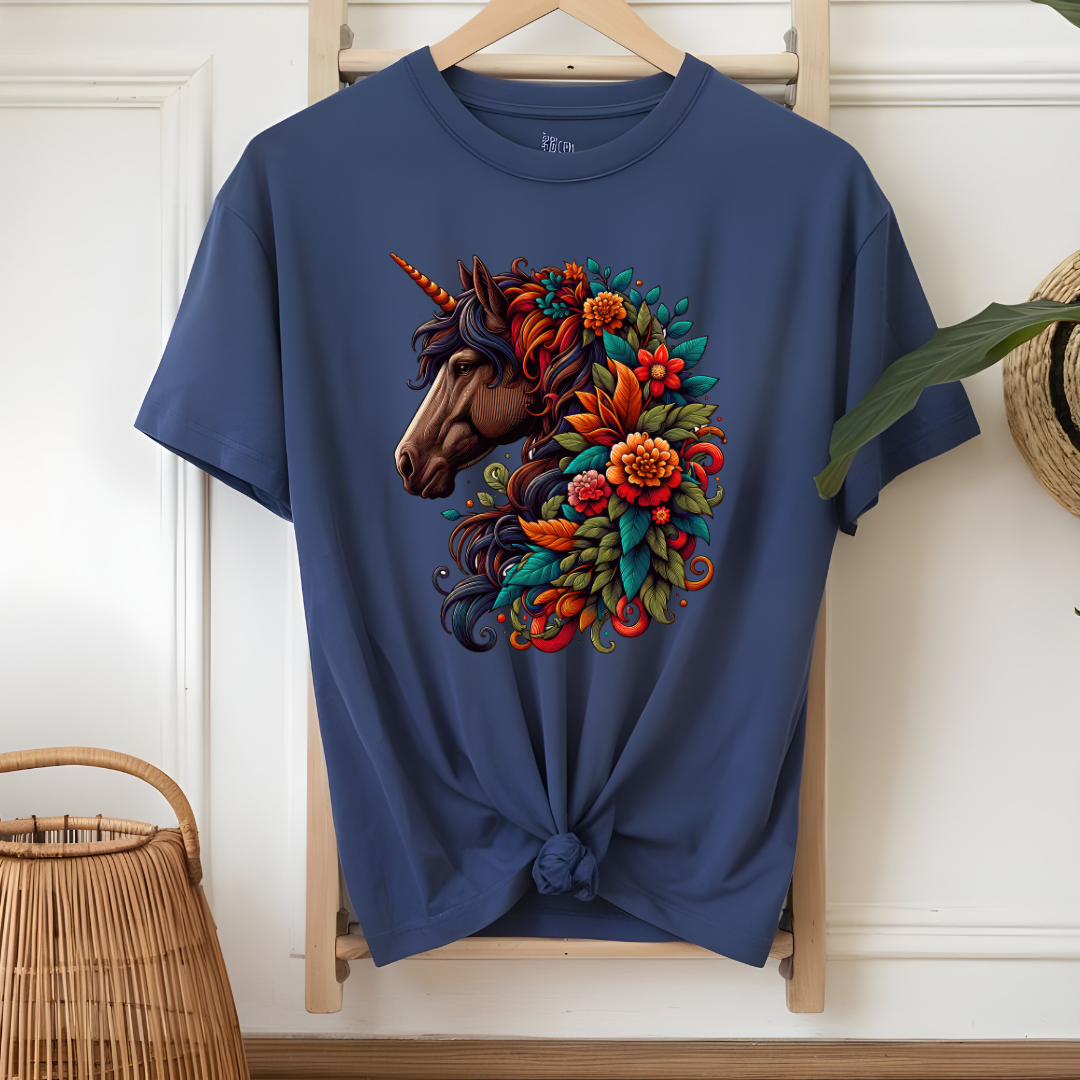 Floral horse/ Majestic Floral Horse T-Shirt