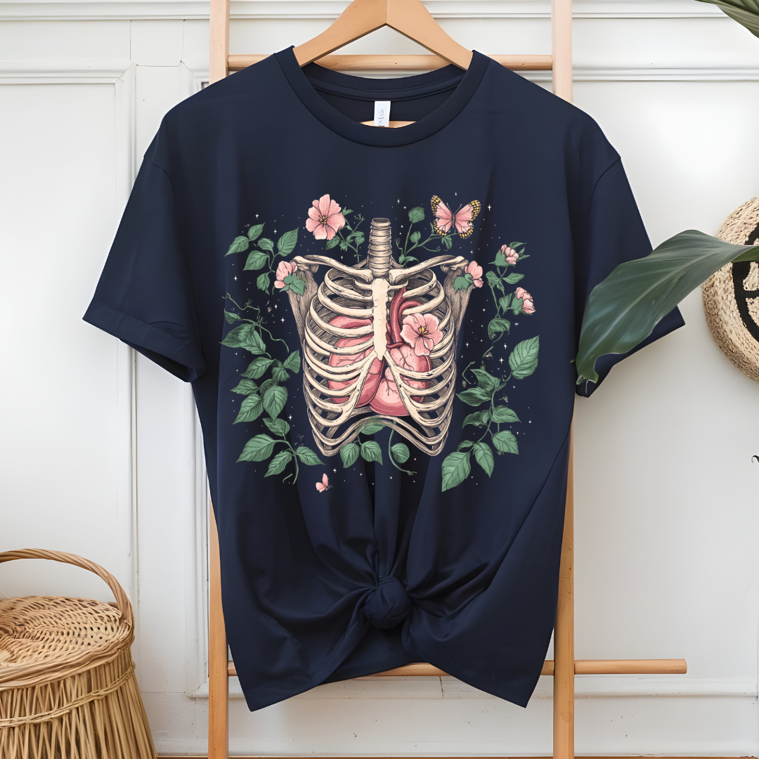 Skeleton Plant Lover T-Shirt - Unisex